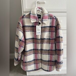 Zara Multicolor Plaid Jacket
